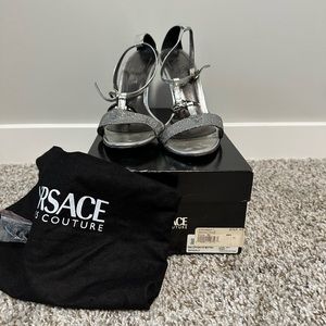 Versace Couture Silver heels, 38